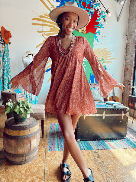 Rusted Root Floral Dress